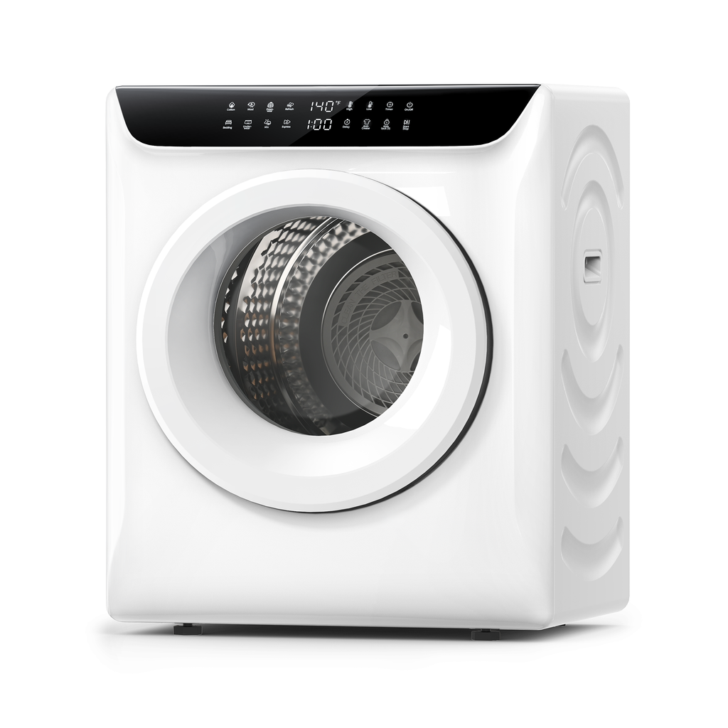 3.5 Cu.Ft Portable Dryer, 8 Drying programs, 1400W mini dryer with LED Control Panel, 120V clothes dryer with Delay timer, Anti-Crease, portable dryers for laundry, Apartments, Dorms, Home